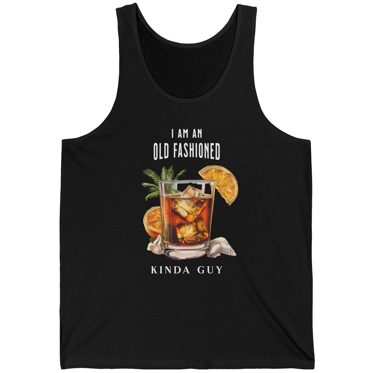 Black Old Fashioned Guy tank top