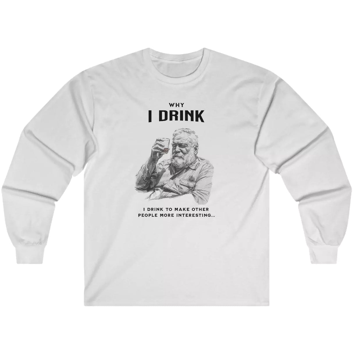 Ash Why I Drink long-sleeve t-shirt