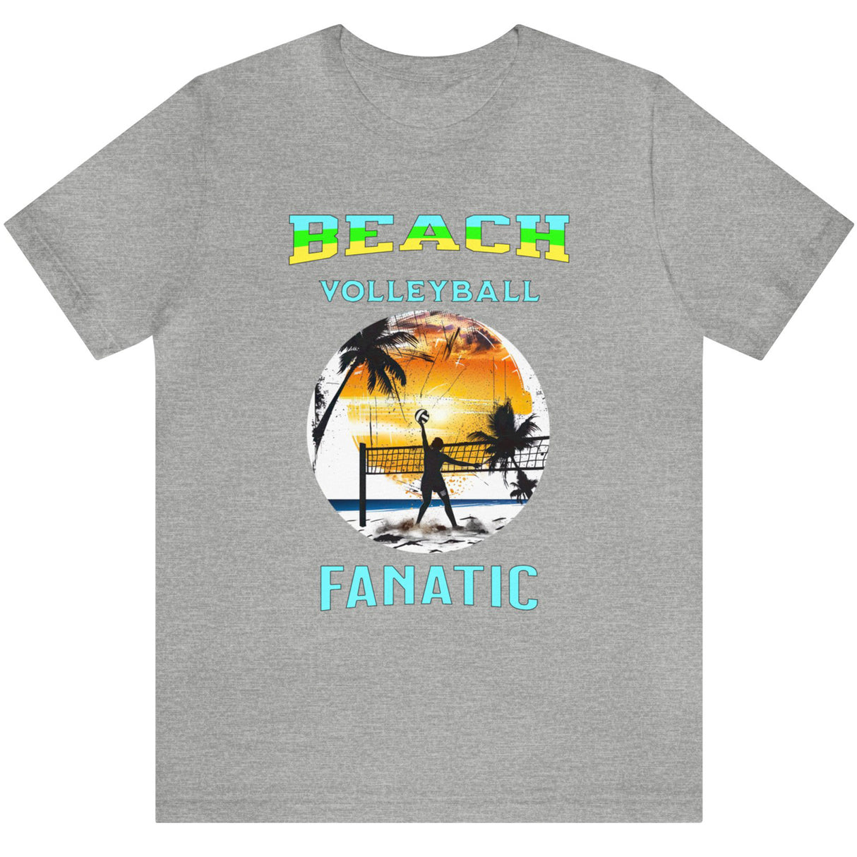 Athletic heather Beach Volleyball Fanatic men's t-shirt