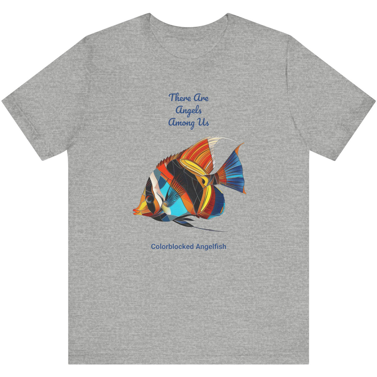 Athletic heather Colorblocked Angelfish t-shirt
