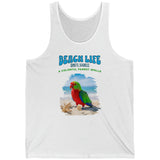 Beach Life Parrot Tank Top
