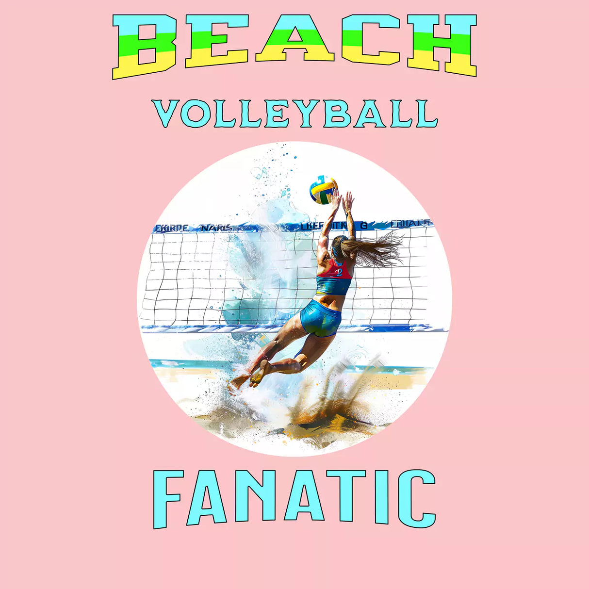Beach Volleyball Fanatic (Female) T-Shirt