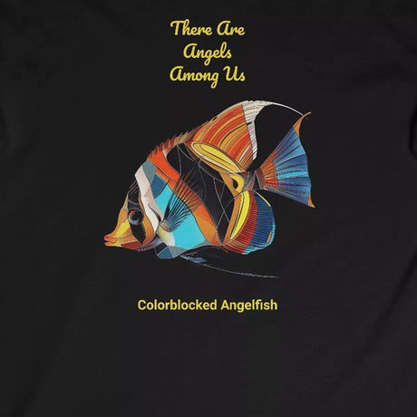 Design for Colorblocked Angelfish long-sleeve t-shirt