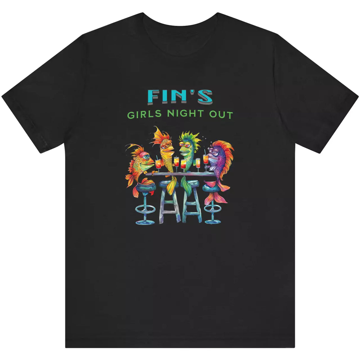 Black Girls Night Out At Fin's t-shirt