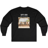 Black Yappy Hour Paws And Relax long-sleeve t-shirt