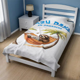 Lazy Days In Paradise Blanket - Bedroom Setting