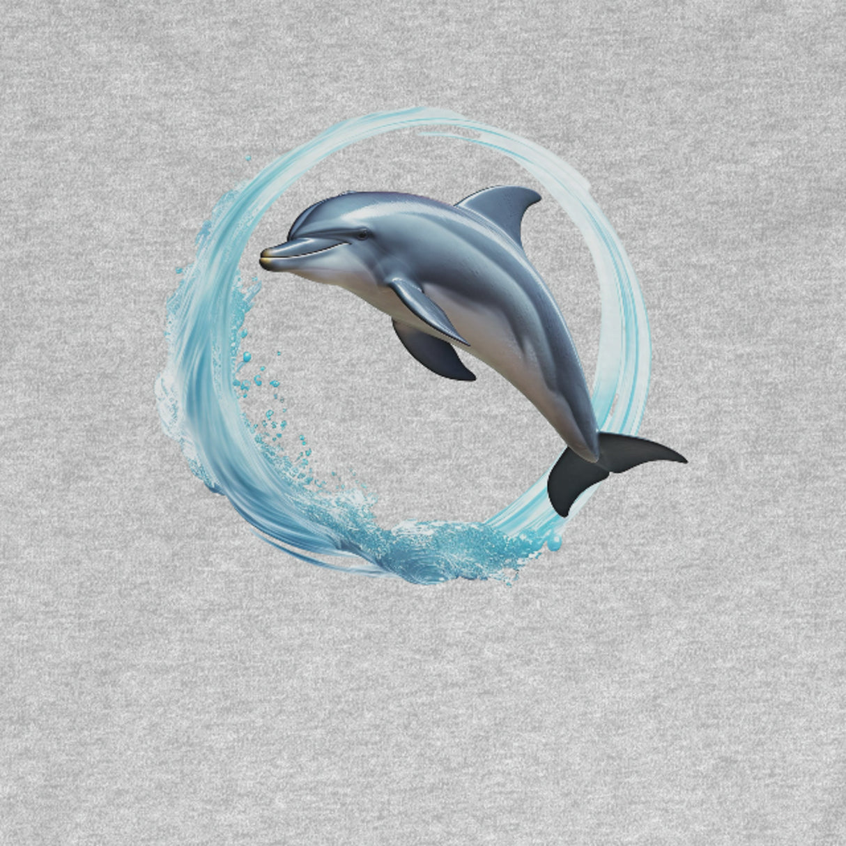 Coastal Joy dolphin long-sleeve t-shirt design
