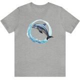 Coastal Joy Dolphin t-shirt athletic heather