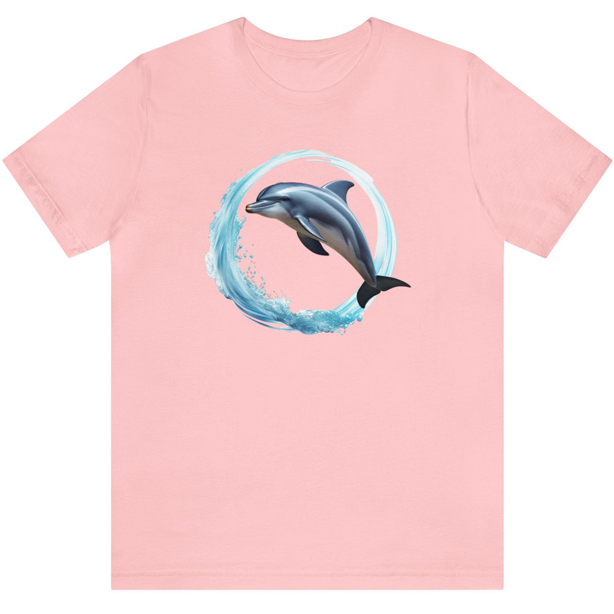 Coastal Joy Dolphin t-shirt pink