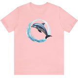 Coastal Joy Dolphin t-shirt pink
