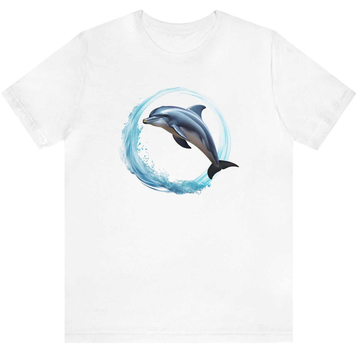 Coastal Joy Dolphin t-shirt white