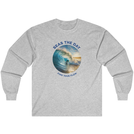 Find Your Flow long-sleeve t-shirt in ash gray
