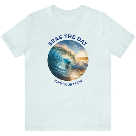 Find Your Flow t-shirt on ice blue