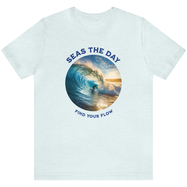 Find Your Flow t-shirt on ice blue