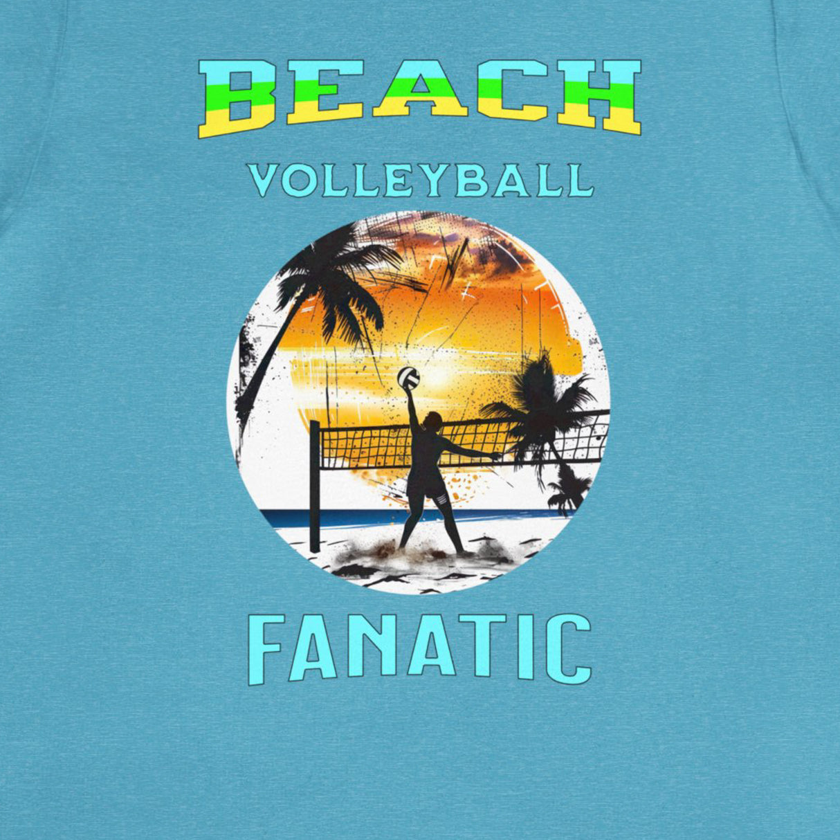 Close up of Beach Volleyball Fanatic men's t-shirt