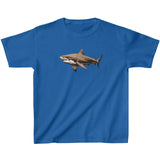Heather Columbia blue Tiger Shark Sea Prowler youth t-shirt