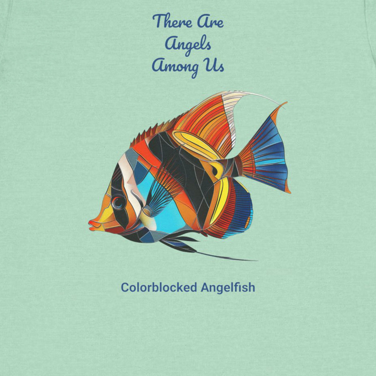 Design for Colorblocked Angelfish t-shirt