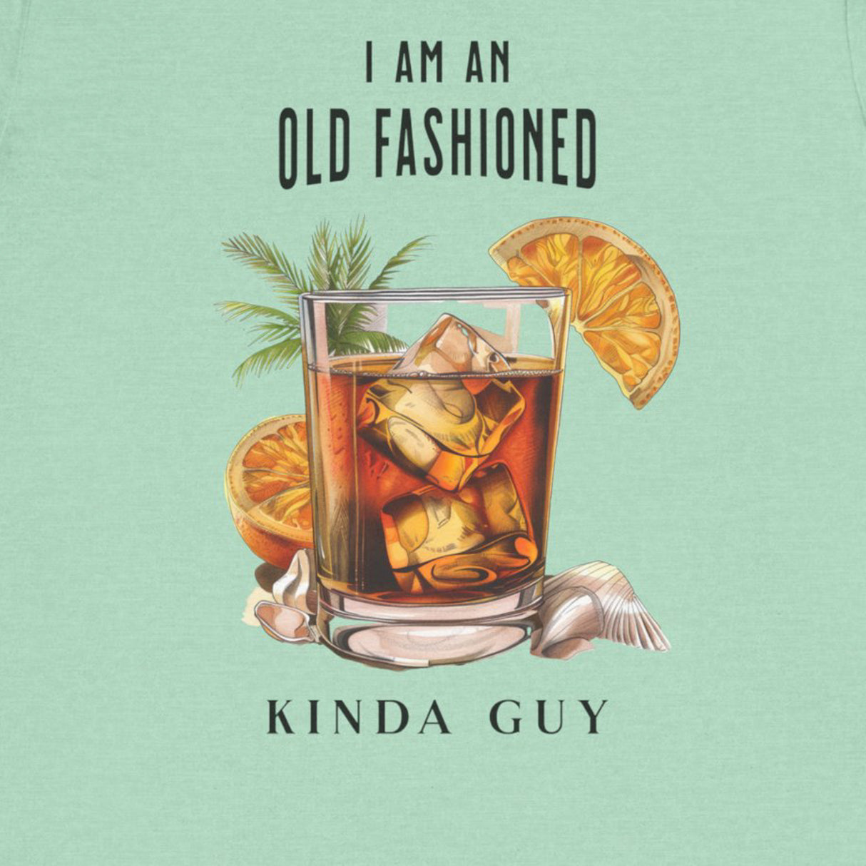 design for beach cocktail graphic tee with tropical drink illustration