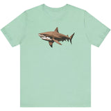 Heather Mint Tiger Shark Sea Prowler t-shirt