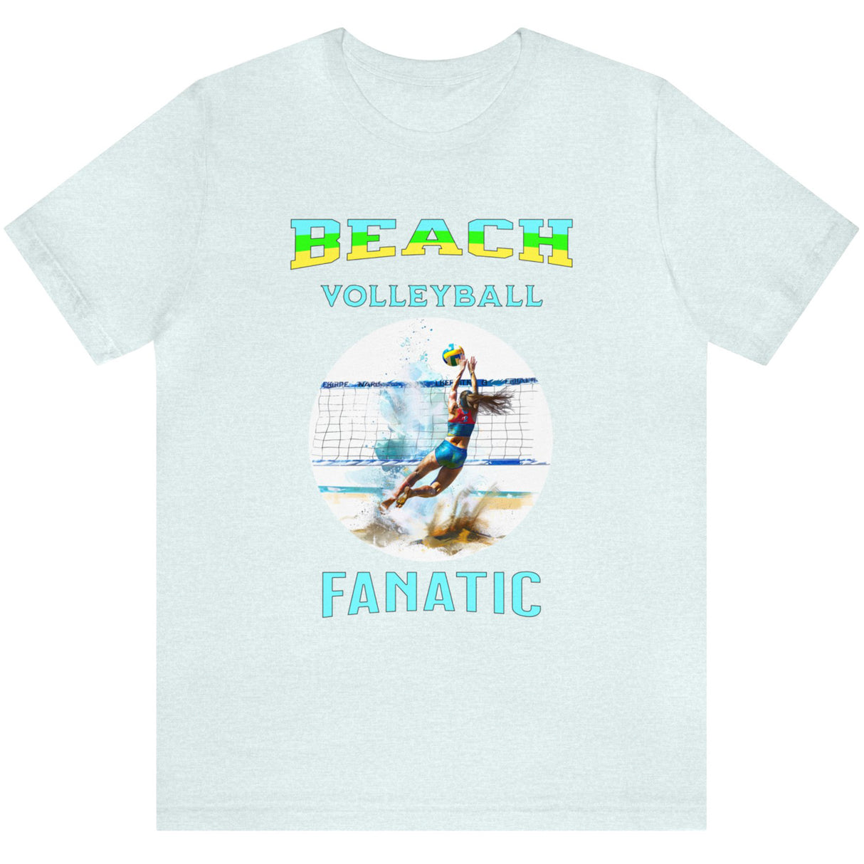 Ice blue Beach Volleyball Fanatic woman's t-shirt