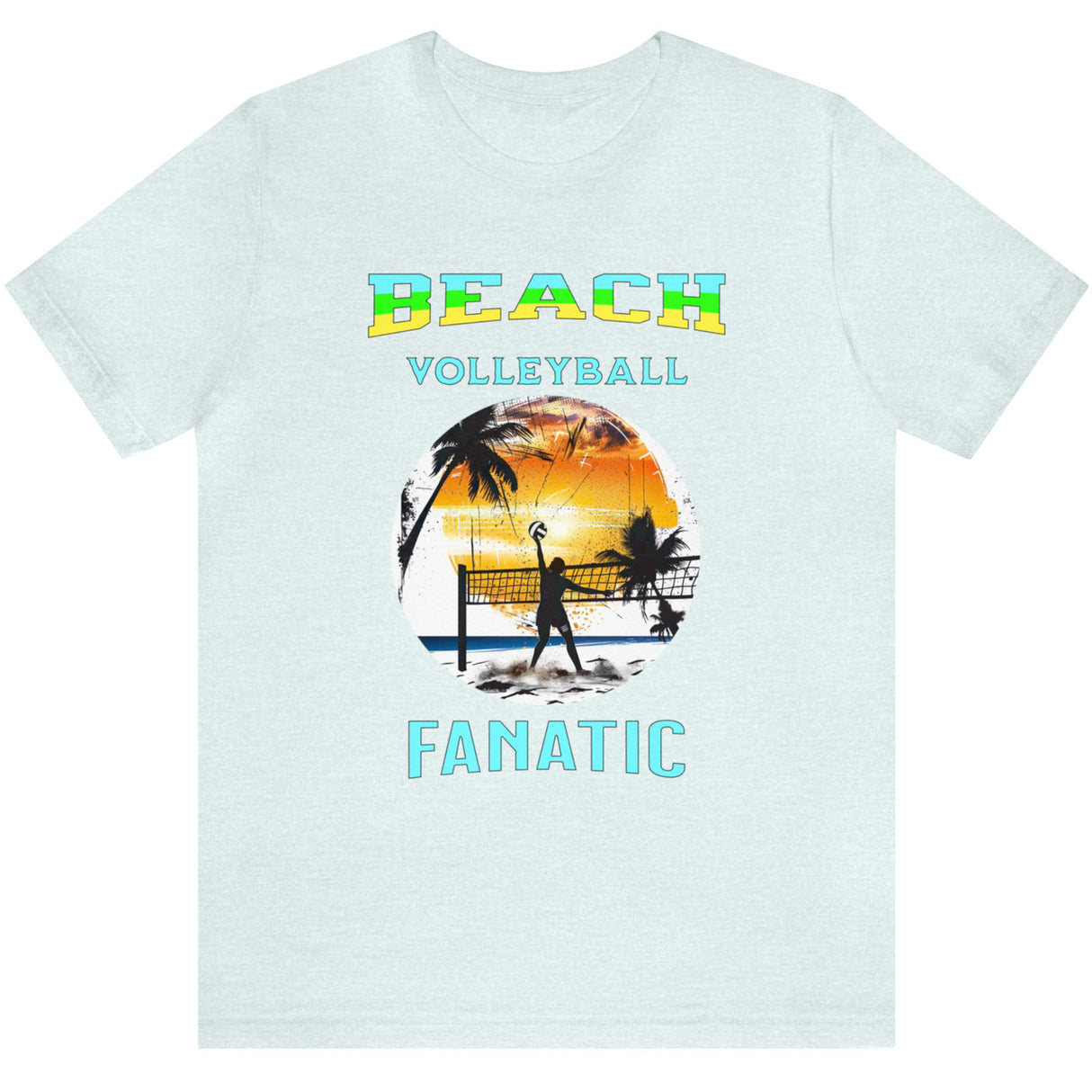 Ice blue Beach Volleyball Fanatic men's t-shirt