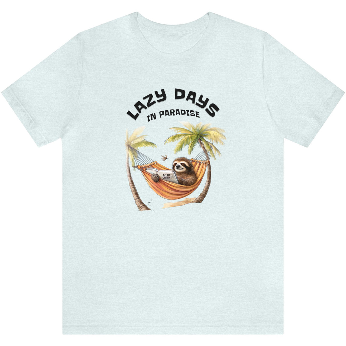Lazy Days t-shirt in ice blue