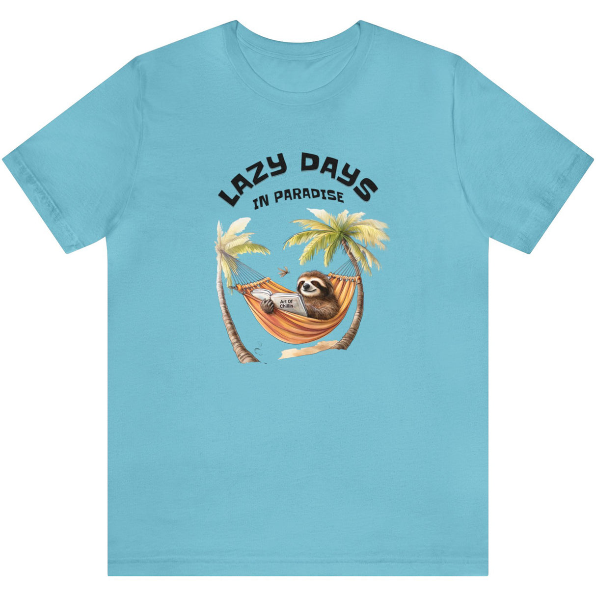 Lazy Days t-shirt in turquoise