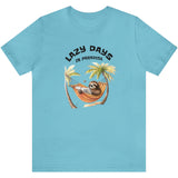 Lazy Days t-shirt in turquoise