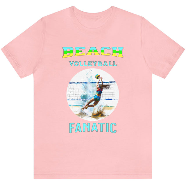 Pink Beach Volleyball Fanatic woman's t-shirt