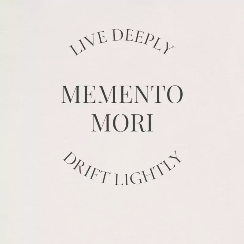 Memento Mori T-Shirt | Live Deeply Drift Lightly Tee