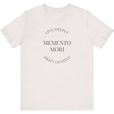 Memento Mori Live Deeply Drift Lightly vintage white t-shirt