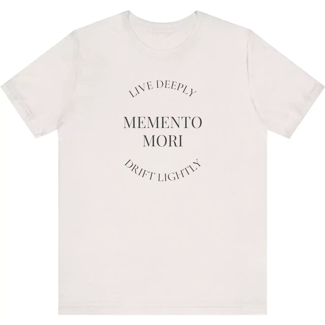 Memento Mori Live Deeply Drift Lightly vintage white t-shirt