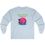 Miami Beach Flamingo Long Sleeve Tee