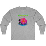 Miami Beach Flamingo Long Sleeve Tee