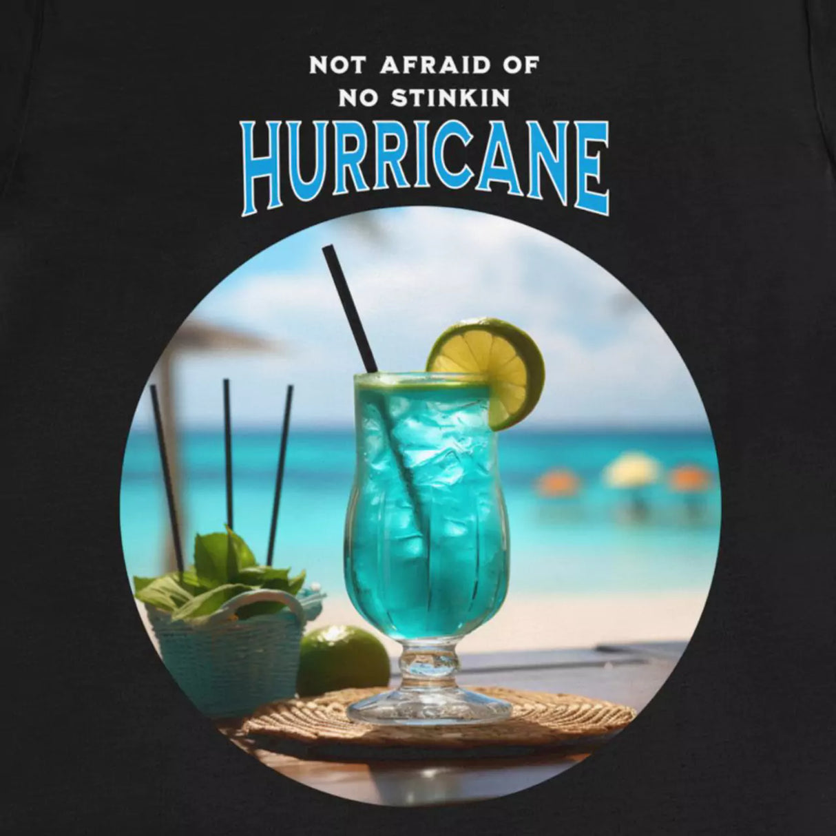 Close-up of Hurricane Chaser t-shirt design