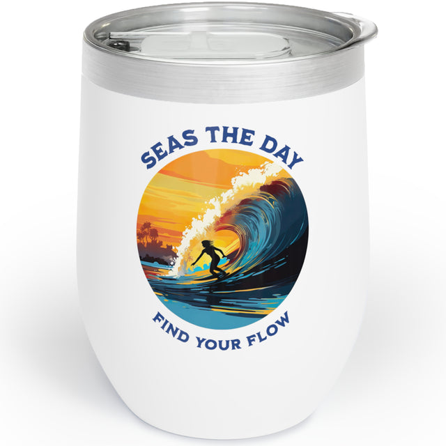 Ride The Tide insulated tumbler right