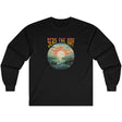 Seas The Day long sleeve tee in black
