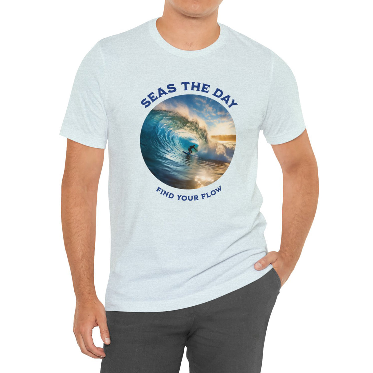 Find Your Flow t-shirt on model