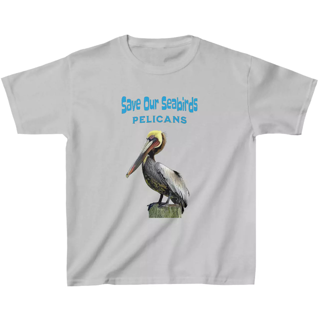 Sport Grey Save Our Seabirds Pelicans youth t-shirt