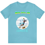 Turquoise Beach Volleyball Fanatic woman's t-shirt 