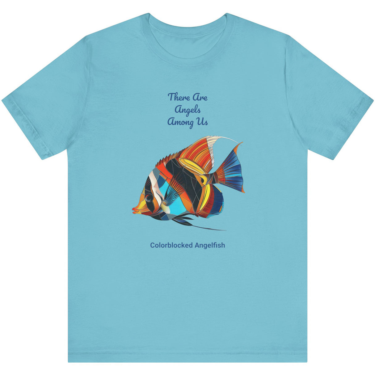 Turquoise Colorblocked Angelfish t-shirt