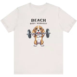 Vintage white Beach Body Workout Beagle Style t-shirt