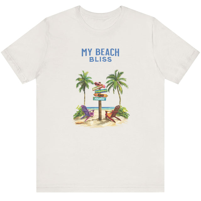 Vintage white My Beach Bliss Is Chillaxing t-shirt