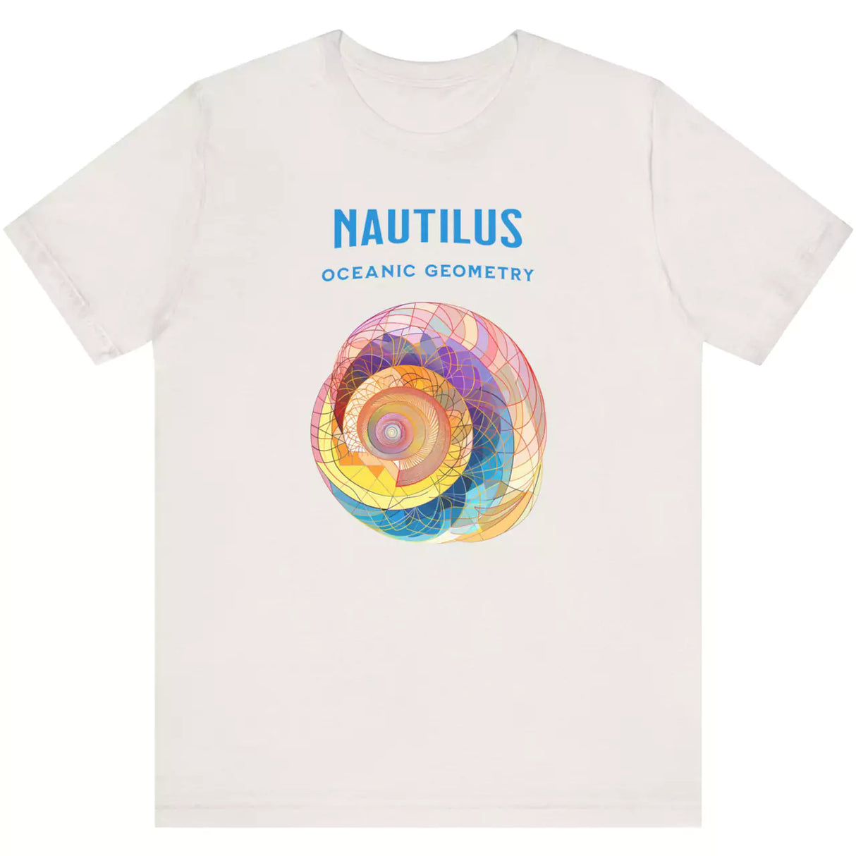 Vintage white Nautilus Oceanic Geometry t-shirt