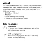 About the Lazy Days weekender bag