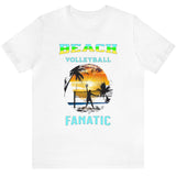 White Beach Volleyball Fanatic men's t-shirt