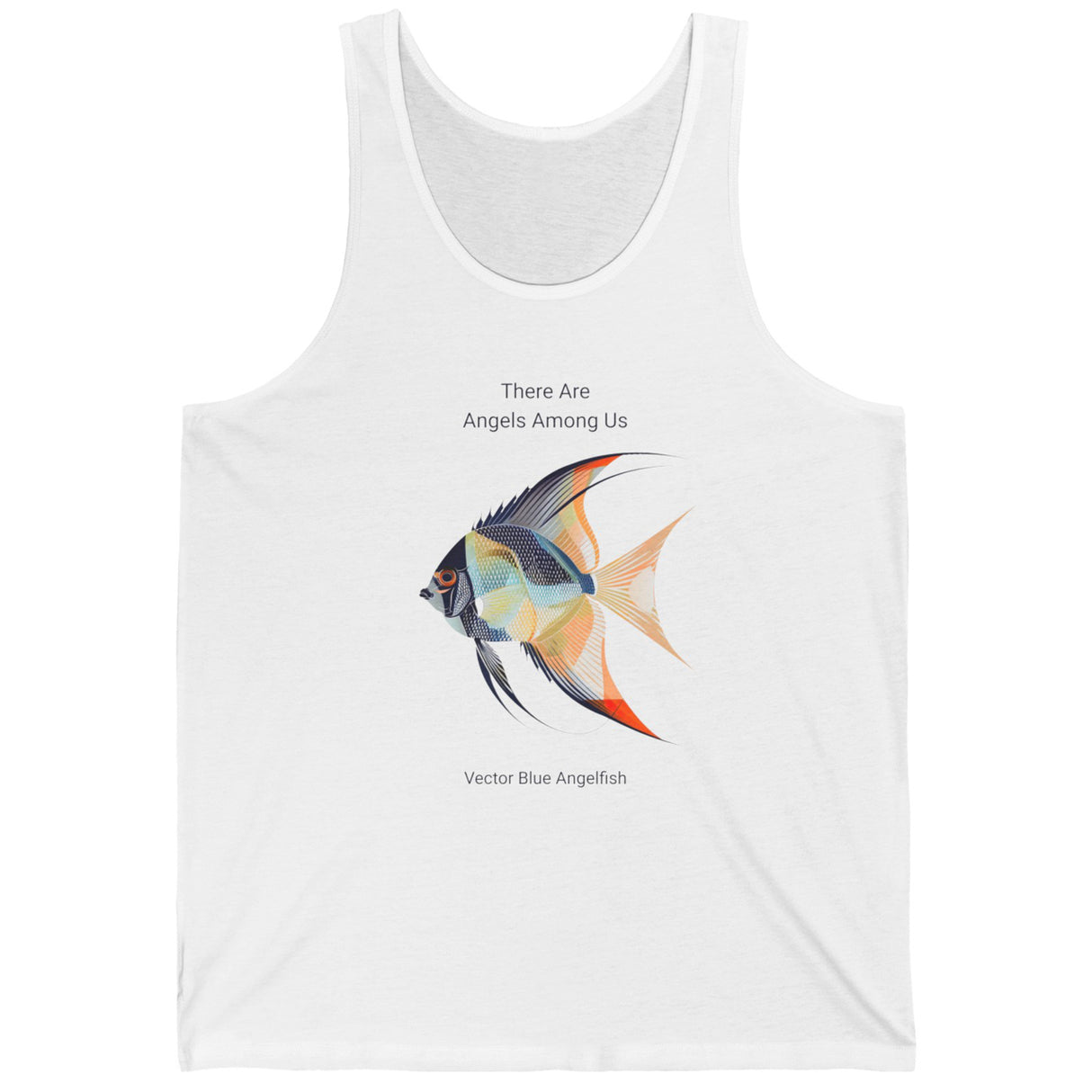 Blue Vector Angelfish Tank Top (There Are Angels Among Us)