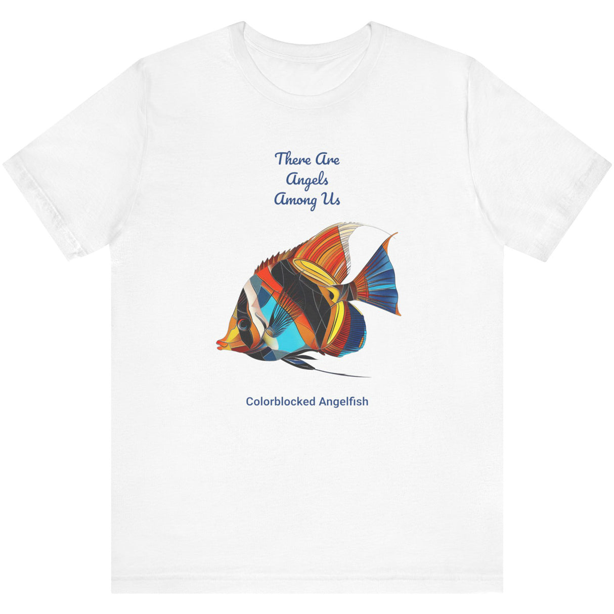 White Colorblocked Angelfish t-shirt